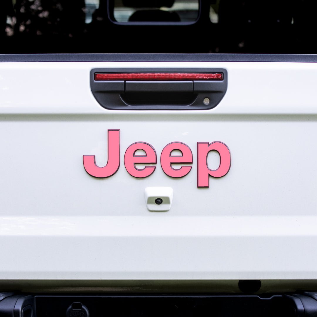 JEEP Gladiator Emblem Overlay Decal Set | Solid Colors