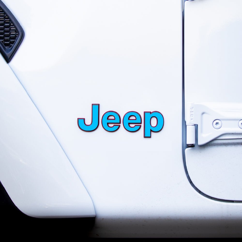 JEEP Gladiator Emblem Overlay Decal Set | Solid Colors