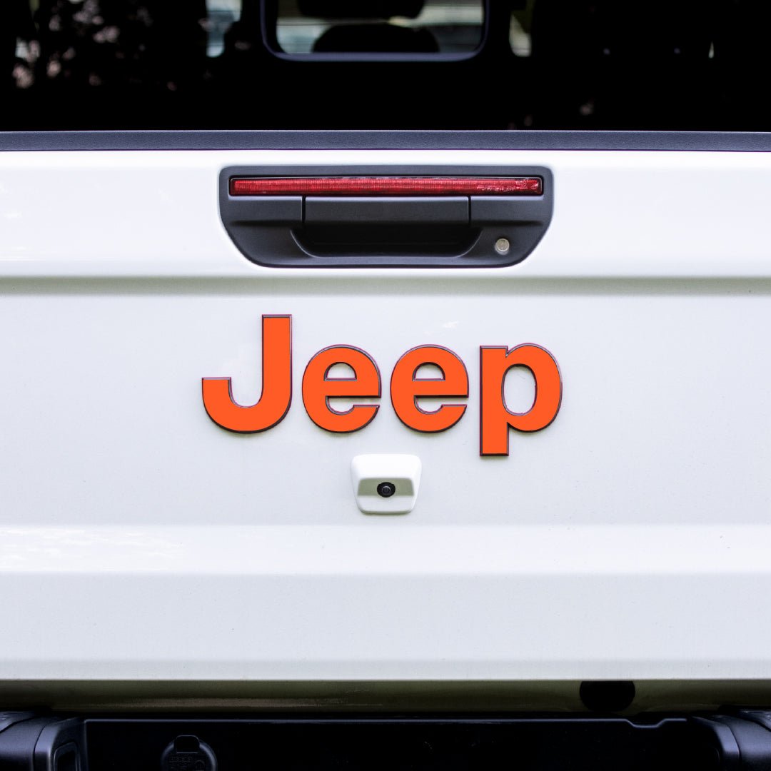 JEEP Gladiator Emblem Overlay Decal Set | Solid Colors