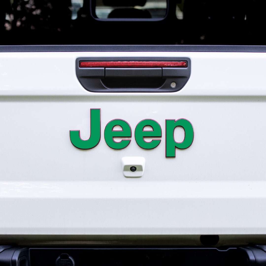 JEEP Gladiator Emblem Overlay Decal Set | Solid Colors