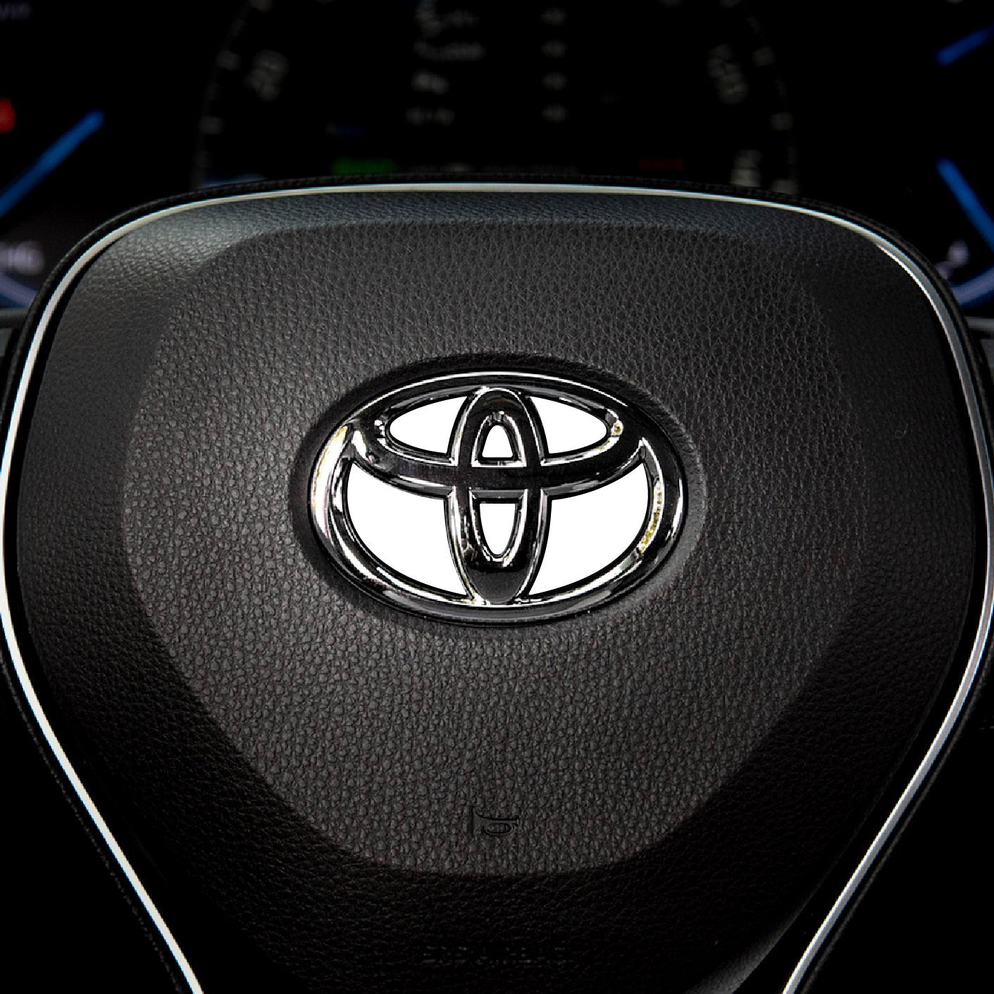 Custom Color Steering Wheel Decal for Toyota Models 2007-2024