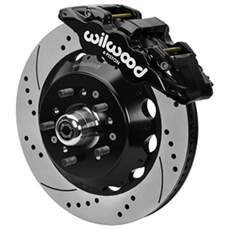 Wilwood 65-68 Chevrolet Impala W/ Drum Spindle Aerolite 6R 14 in Vented GT Rotor Drilled