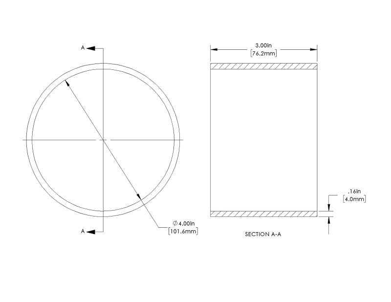 aFe POWER Universal Products Coupler Kit 4in ID x 3in L - Black