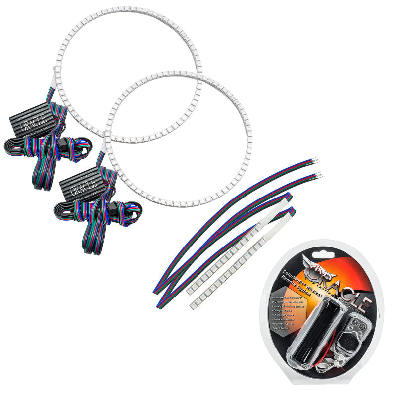 Oracle 21-22 Ford Bronco Headlight Halo Kit w/DRL Bar - Base Headlights -w/RF Controller