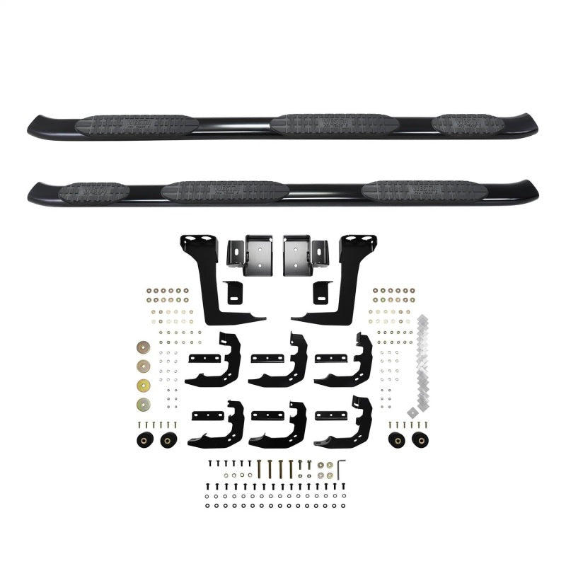 Westin 19-22 RAM 1500 Quad Cab 6.5ft Bed (Excl. Classic) PRO TRAXX 5 Oval W2W Nerf Step Bars - Blk