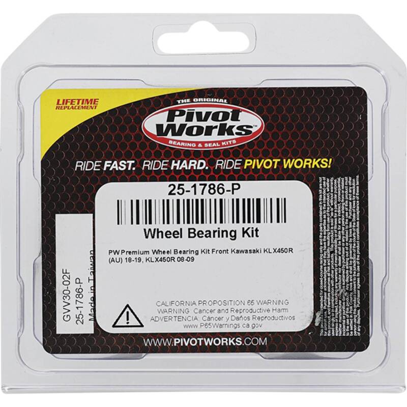 Pivot Works Kawasaki Wheel Bearing Kit Premium Bearings