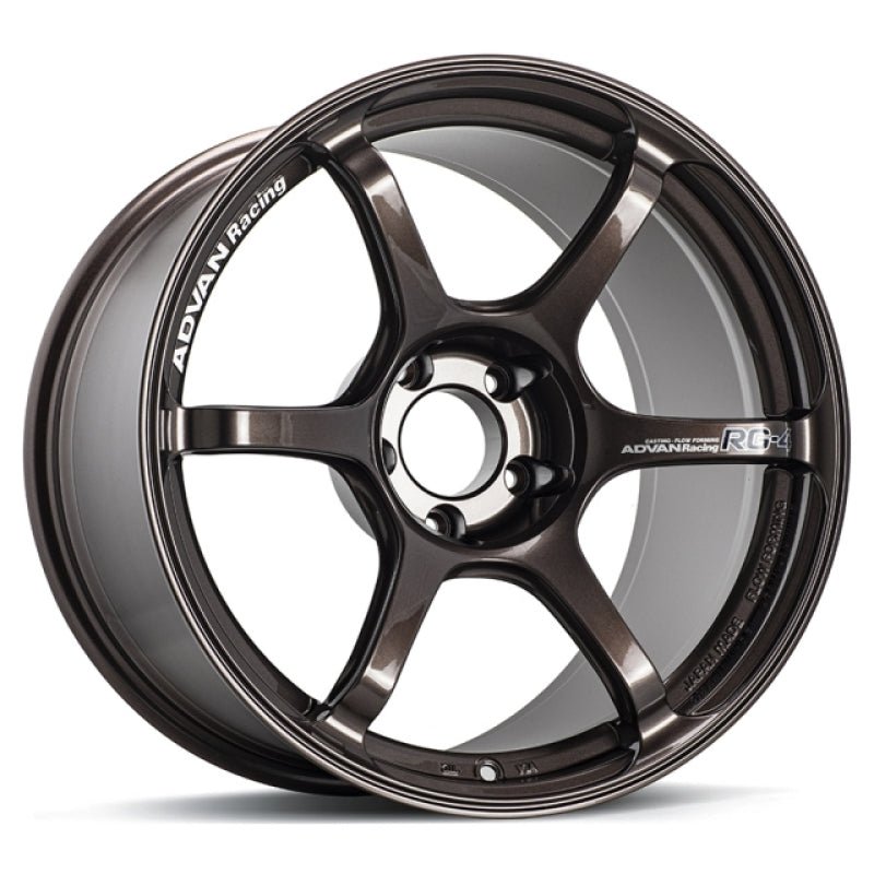 Advan RG-4 17X9.0 +35 5x114.3 Racing Copper Bronze Wheel