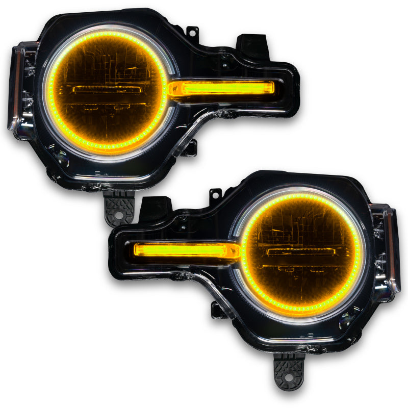 Oracle 2122 Ford Bronco Headlight Halo Kit w/DRL Bar  Base Headlights w/Simple Control