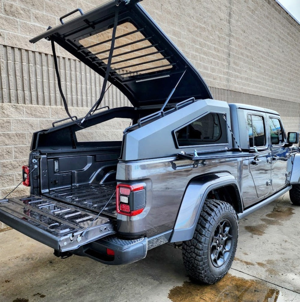 GAIA Jeep Gladiator Camper Shell - Shadow Top Fastback Truck Cap