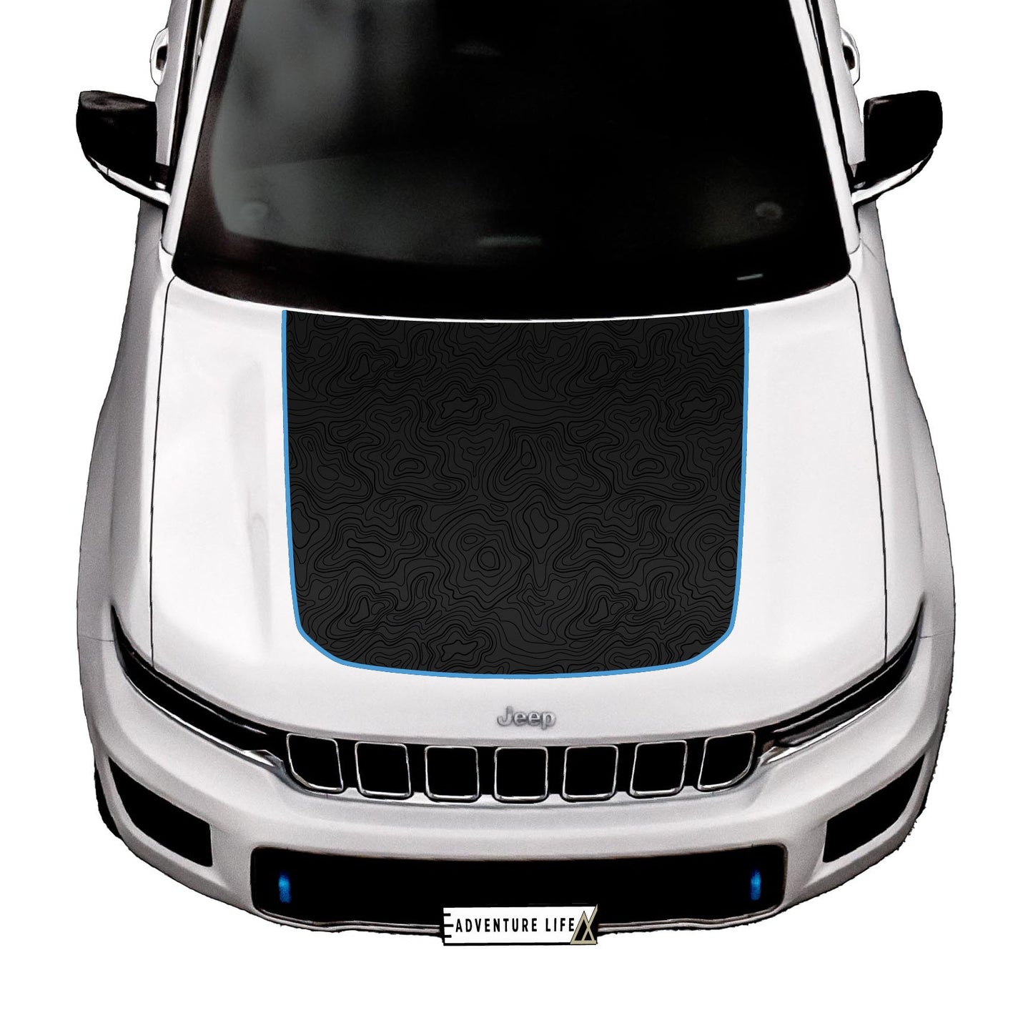 Hood Graphic | fits 2022-2024 Jeep Grand Cherokee WL 2-row