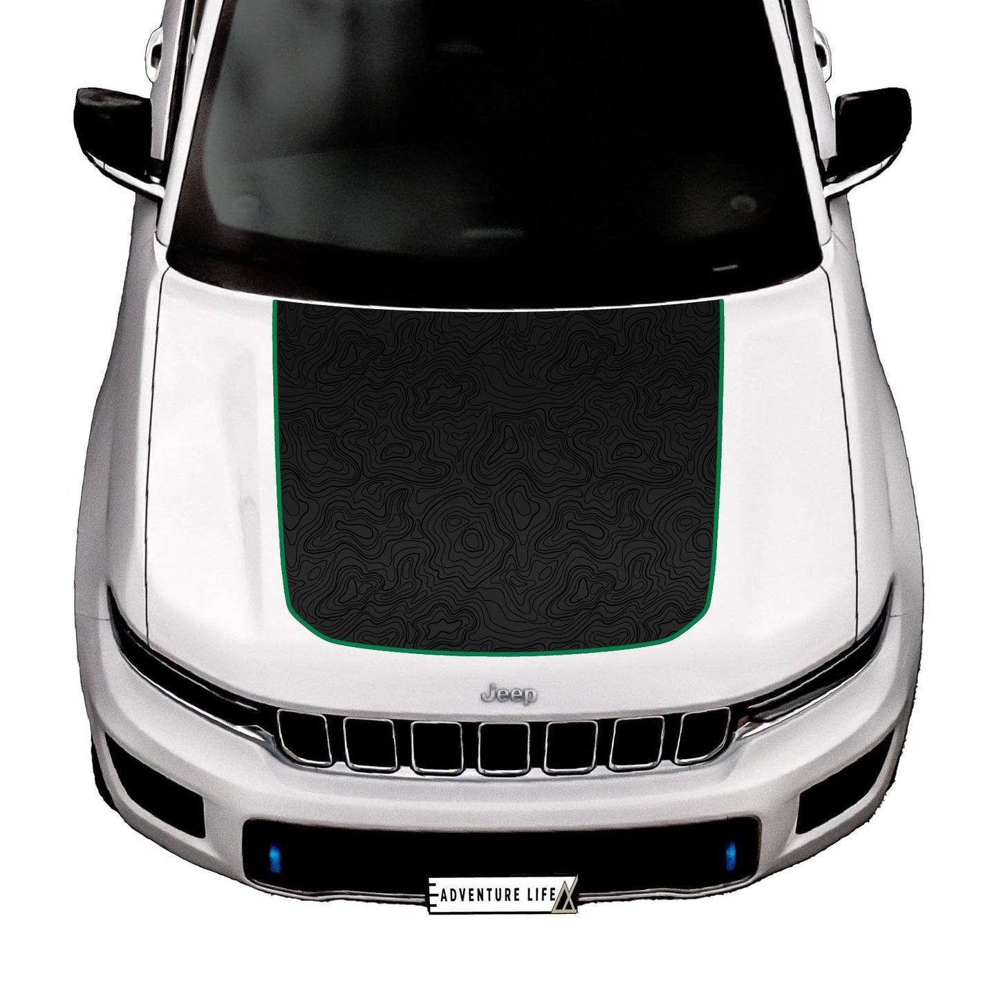 Hood Graphic | fits 2022-2024 Jeep Grand Cherokee WL 2-row