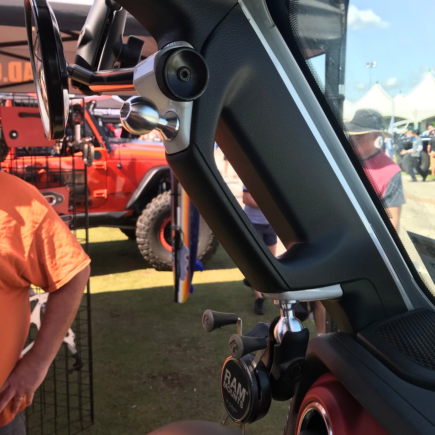 A-Pillar Single Side Mirror For 2018 - 2023 Jeep Wrangler JL & Gladiator - CMM Offroad