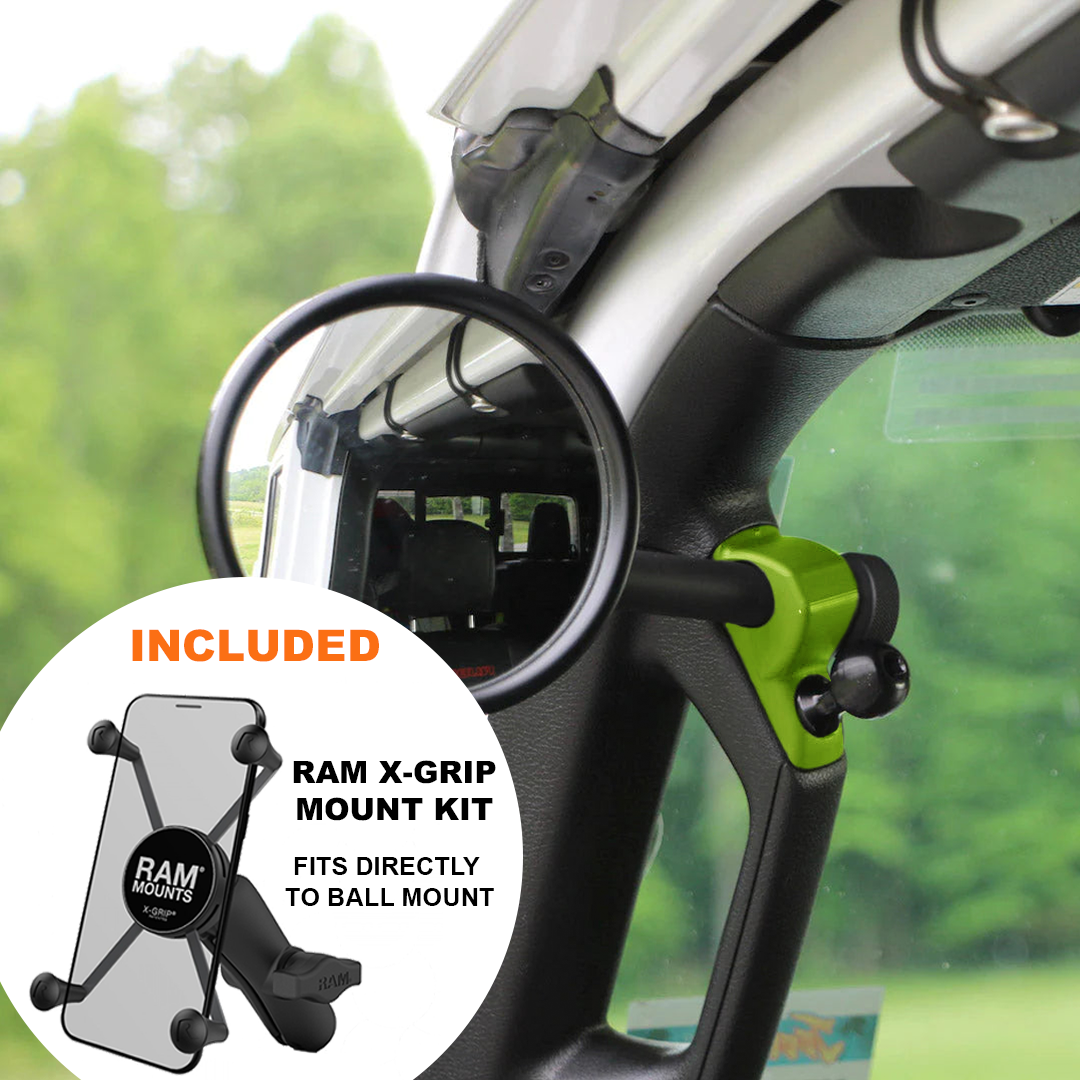 A-Pillar Side Mirror Set For 2024+ Jeep Wrangler JL & Gladiator - CMM Offroad
