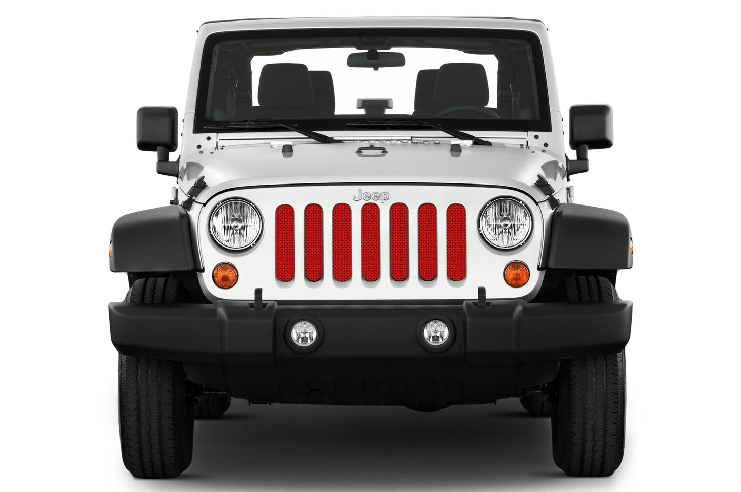 Solid Red Inserts & Flat Black Vent Decals Bundle