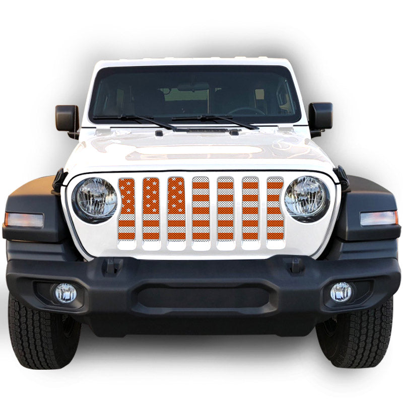 Oranges Collection American Flag Grille Inserts