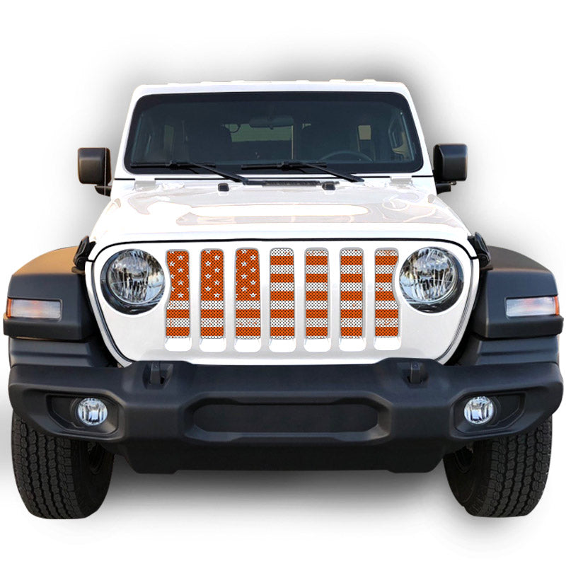 Oranges Collection American Flag Grille Inserts